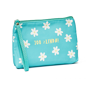 Necessaire - Florie - Bolsinha - 100% Linda - Verde Água