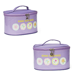 Necessaire Florie "Minhas Maquiagens" Kit com 02