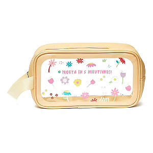 Necessaire Transparente Florie "Pronta em 5 Minutinhos"