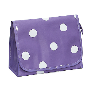 Necessaire Dobrável FLORIE Bolas Brancas