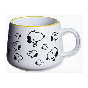 Caneca Moma Snoopy 500 Ml Zona Criativa Cor Branco