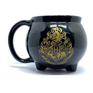 Caneca 3d Harry Potter Caldeirão Hogwarts Geek Nerd 500ml