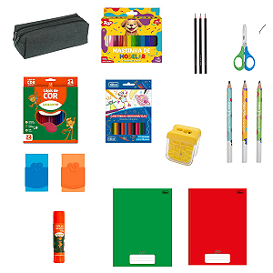 Kit Escolar Básico 20 itens