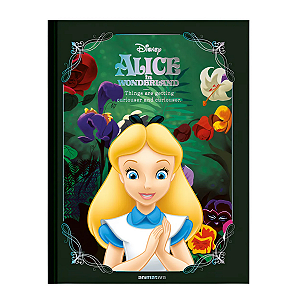 Caderno Costurado Decorado Alice País Das Maravilhas 160fls