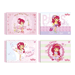 Caderno Cartografia Desenho Moranguinho - Animativa Colorido