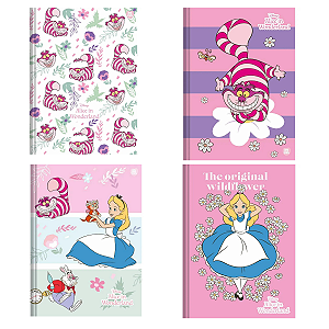 Caderno Brochura 1/4 Alice C/80f Animativa