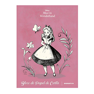 Bloco De Carta Alice No Pais Das Maravilhas 48 Fls-animativa