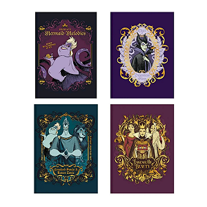 Caderno Colegial 160 Folhas Vilões Da Disney Animativa
