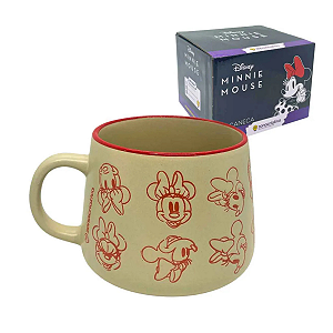 Caneca Cerâmica Mickey Ou Minnie Disney 500ml  Zona Criativa