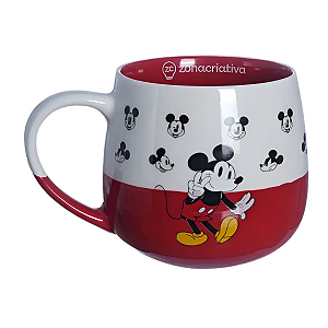 Caneca Maggie Mickey Mouse Em Cerâmica 400ml Cor Vermelho