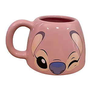 Caneca Ornamento Decorativo Angel Stitch Zonacriativa 450ml