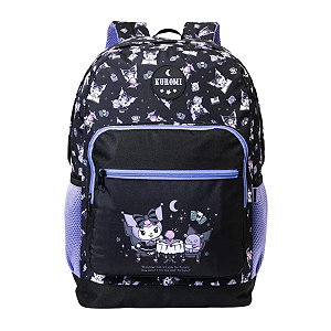 Mochila Feminina 17 Kuromi College Preto Escola - Xeryus