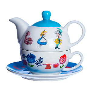 Kit Bule E Xícara - Alice In Wonderland - Zona Criativa Disney