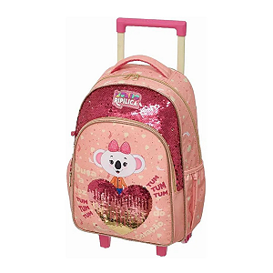 Mochila De Rodinhas Pacific Mundo Lilica Ripilica Lovely Cor Rosa