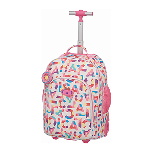 Mochila Carrinho Tubo Lilica Ripilica Flowers Escolar