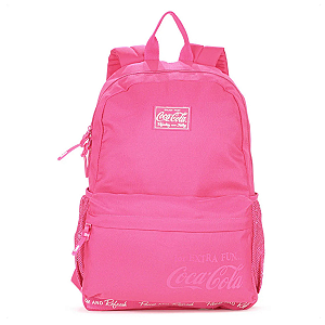 Mochila Passeio Coca-cola Flat 17Compartimento Notebook Rosa