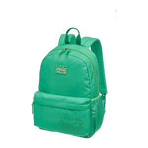 Mochila Escolar Notebook  Costas Coca-Cola  Verde