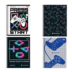 Cad. Univ. 1x1 80 Fls C.d. Tilibra - Playstation 21 Multicolorido