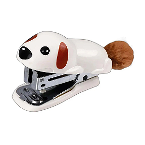 Grampeador Mini 15 Folhas C/ Pompom E Extrator Tilibra - Dog