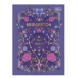 Caderno Brochura Colegial Bridgerton 160 Folhas - Tilibra - Roxo