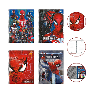 Caderno Univ 1 Matéria 80fls Homem Aranha Tilibra