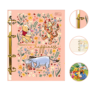 Caderno Argolado Ursinho Pooh Colegial Fichário Tilibra
