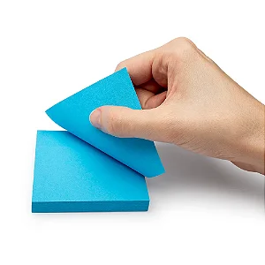 Bloco Adesivo Azul Neon C/ 1 Bloco  100F  76mmx102mm