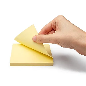 Bloco Adesivo Amarelo Neon C/ 1 Bloco  100F  76mmx102mm