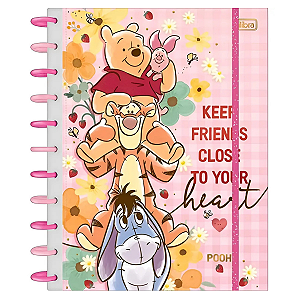 Caderno Tilidisco 10 Matérias Ursinho Pooh 160 Fls Tilibra Tilidisco 10m Ursinho Pooh