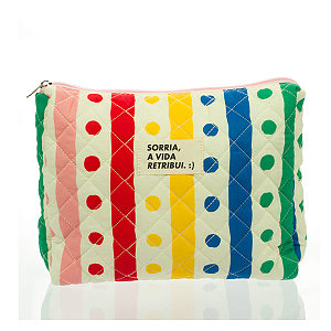 Necessarie Florie Fofucha (bolinhas e listras  coloridas)