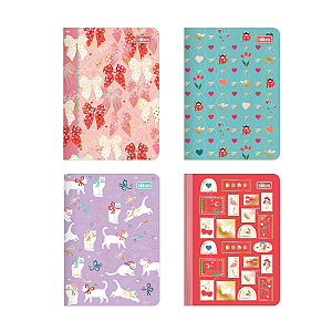 Caderneta capa flexível 1/8 Trend Encanto 32 folhas - Tilibra