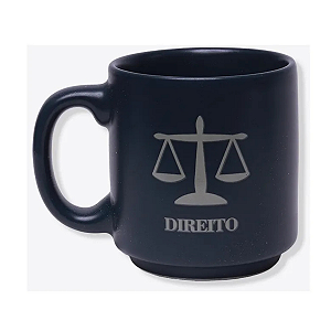 Caneca Mini Tina Direito 100ml Zona Criativa Preto Direito