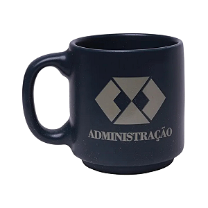 Caneca Mini Tina Direito 100ml Zona Criativa Preto Administração