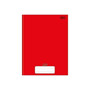 Caderno brochurao capa dura pepper 80 folhas Vermelho - tilibra