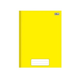 Caderno brochurao capa dura pepper 80 folhas Amarelo - tilibra