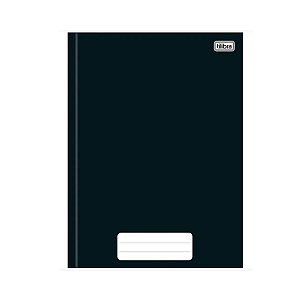 Caderno brochurao capa dura pepper 80 folhas preto - tilibra