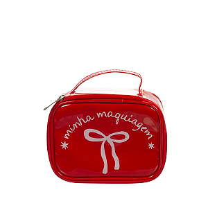 Necessaire Maleta, Minha Maquiagem - Vermelho