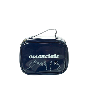 Necessaire Maleta Multiuso, Somente Essenciais, Florie Azul