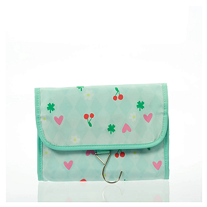 Necessaire com Gancho FLORIE Cereja - Verde