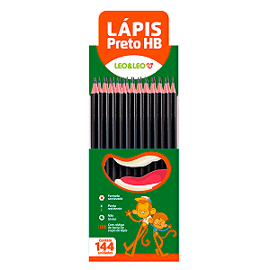 Lápis Grafite Hb Preto Sextavado C/144 UN