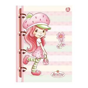 Caderno Argolado Tipo Fichário Moranguinho Animativa