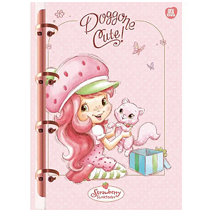 Caderno Argolado Tipo Fichário Moranguinho Animativa