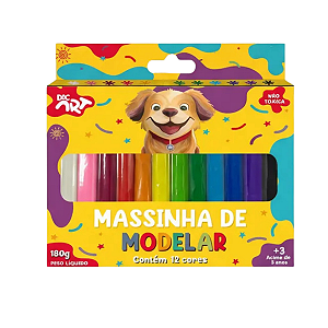 Massinha De Modelar 12 Cores Solf 180g Dac