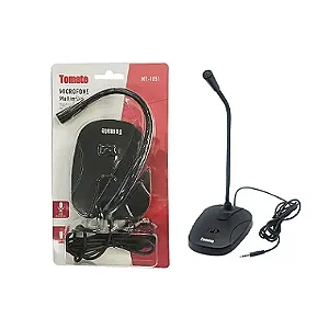 MICROFONE DE MESA COM FIO P2 TOMATE MT-1051