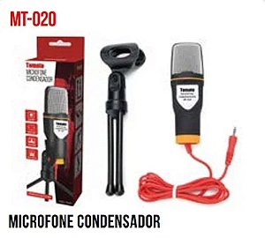 MICROFONE CONDENSADOR COM FIO TOMATE MT-020