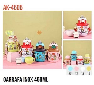 GARRAFA TERMICA DE INOX INFANTIL 450ML TOMATE AK-4505