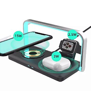 ESTACAO DE CARREGAMENTO COM LUZ NOTURNA TOMATE MTG-155