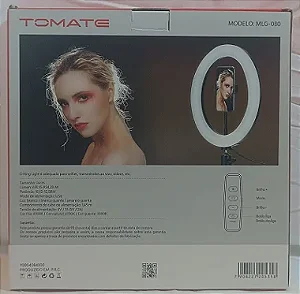 RING LIGHT 10" COM TRIPE TOMATE MLG-080