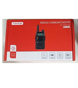 RADIO COMUNICADOR UHF E VHF MULTI CANAIS TOMATE MRA-001T