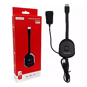 TRANSMISSOR ADAPTADOR DE VIDEO WIRELESS PARA ESPELHAMENTO TOMATE MPD-G02